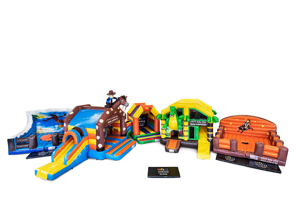 Wykonany na zamówienie promocyjny zamek do skakania Jumpss w różnych modelach na sprzedaż, idealny na różne imprezy. Zamów dmuchane zamki na wymiar w JB Dmuchańce Polska